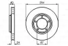 Диск гальмівний передн Лів/Прав HYUNDAI H-1, H-1 / STAREX 2.4/2.5D 06.97-12.07 BOSCH 0986478663 0986478663
