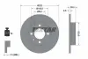 Диск гальмівний задн Лів/Прав (без маточини) SEAT AROSA, CORDOBA, CORDOBA VARIO, IBIZA II VW LUPO I, POLO, POLO III, POLO III CLASSIC 1.0-1.9D 02.93-07.05 TEXTAR 92098203 92098203