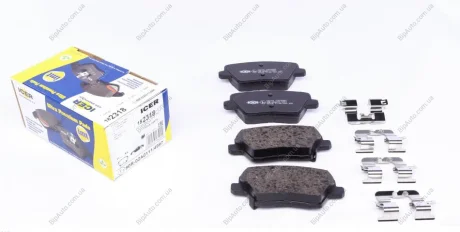 Колодки гальмівні (задні) Hyundai i30 III 16-/Kia Cee\'d/Pro Cee\'d 18-/Xceed 19- ICER 182318