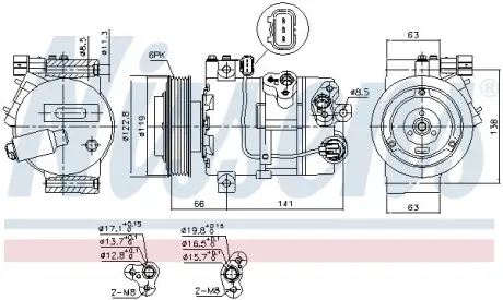 Компресор кондиціонера First Fit NISSENS 890643