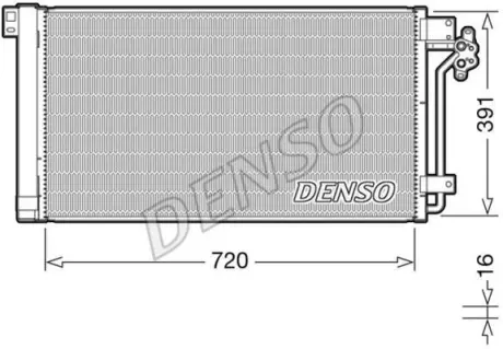 Радiатор кондицiонера DENSO DCN32020