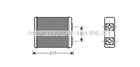 Теплообмінник, система опалення салону AVA AVA COOLING FD6362 (фото 1)