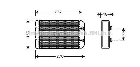 Теплообмінник система опалення салону AVA AVA COOLING FTA6254