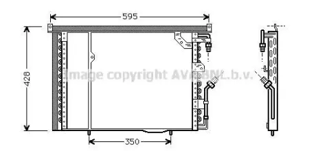Радіатор кодиціонера AVA AVA COOLING MS5195