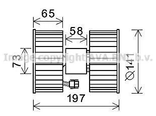 Вентилятор салону AVA AVA COOLING BW8483