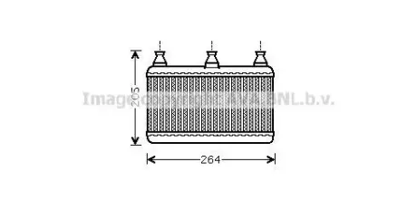 Теплообмінник, система опалення салону CLEVER FIT AVA AVA COOLING BWA6341