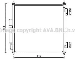 Радіатор кодиціонера CLEVER FIT AVA AVA COOLING AUA5218D