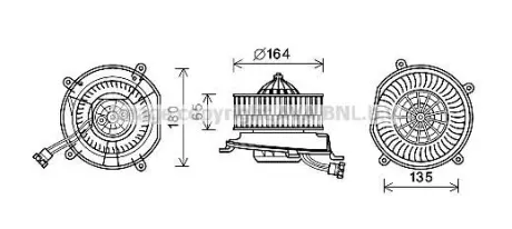 Вентилятор салону AVA AVA COOLING MS8674