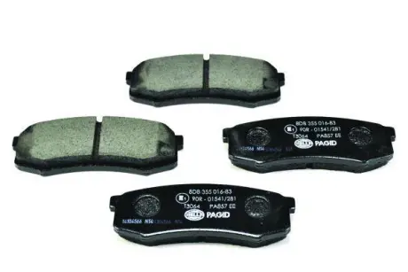 Колодки гальмівні дискові; задня вісь HELLA 8DB355016831