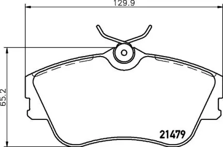 Колодки гальмівні дискові комплект; передн. Hella pagid 8DB355018071