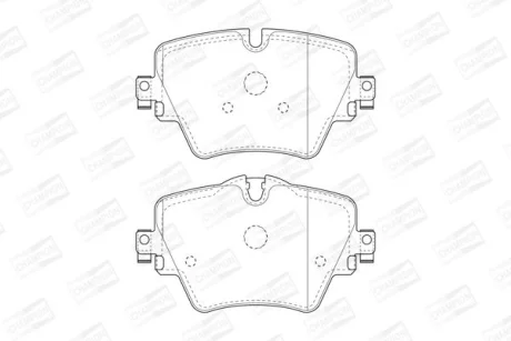 BMW гальмівні колодки передн.1 F40,2,3 G20,4,5 G30,X1 F48,X2,X3 G01,X4 CHAMPION 573612CH