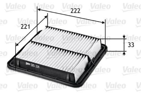 ="" Фільтр повітряний SUBARU Forester/Impreza/Legacy/Levorg/Outback/Tribeca/WRX/XV "1,5-3,6 "03>> Valeo ="585334"