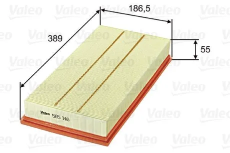 ="" Фільтр повітряний AUDI/LAND ROVER/PORSCHE/VW Q7/Range Rover/Cayenne/Touareg "2,5-6,0 "02>> Valeo ="585146"