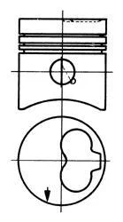 Поршень комплект VW 1,6D/2,0D/2,4D KOLBENSCHMIDT 93260610