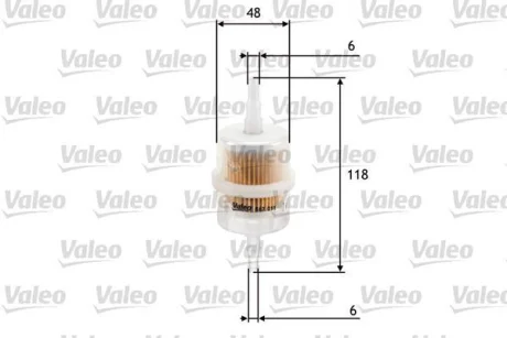 ="" Фільтр паливний AUDI/CITROEN/FIAT/SKODA/VW 100/Jumper/Ducato/Favorit/Golf "0,9-3,5 "54-02 Valeo ="587011"