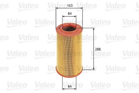 ="" Фільтр повітряний CITROEN/FIAT/PEUGEOT Jumper/Ducato/Boxer "1,9-3,0 "94>> Valeo ="585614"