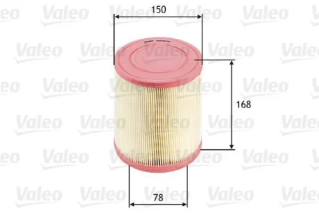 ="" Фільтр повітряний AUDI A6 "2,0 "04-11 Valeo ="585676"