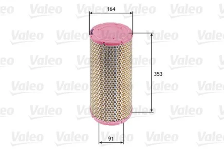 ="" Фільтр повітряний IVECO Daily/Massif "2,3-3,0 "99-11 Valeo ="585624"