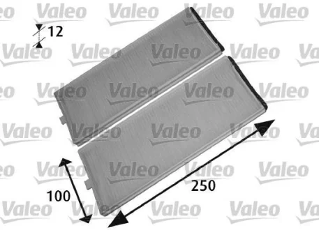 ="" Фільтр салону HYUNDAI Accent/Getz "1,1-1,6 "94-10 Valeo ="715525"