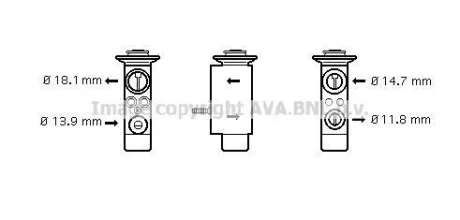Розширювальний клапан AVA AVA COOLING BW1085