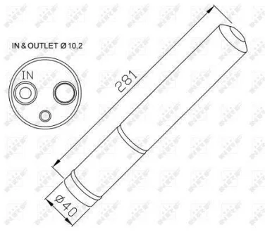 Осушитель радиатора кондиционера NRF 33304