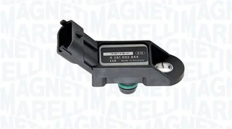 Датчик тиску у впускному колекторі (3 pin) ABARTH 500 / 595 / 695, 500C / 595C / 695C, GRANDE PUNTO ALFA ROMEO 147, 156, 166, GIULIETTA, MITO FIAT 500, 500 C, BRAVO II, DOBLO 0.6-2.5D 09.96- MAGNETI MARELLI 215810004300 (фото 1)