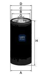 Фільтр масляний UFI 2314400