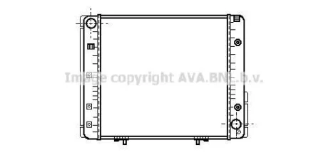 AVA DB Радіатор охолодження двиг. W124, 230 E-TE 85- AVA AVA COOLING MSA2065 (фото 1)