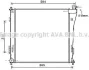 AVA HYUNDAI Радіатор системи охолодження двигуна i40 I 1.7 11- AVA AVA COOLING HY2303 (фото 1)