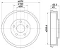 Барабан гальмівний HELLA 8DT355300911 8DT355300911