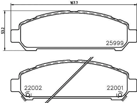 Колодки гальмівні HELLA 8DB355021821 (фото 1)