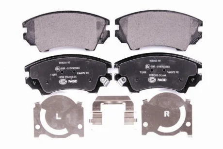 Колодки гальмівні дискові; передня вісь HELLA 8DB355013041