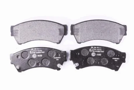 Колодки гальмівні дискові; передня вісь HELLA 8DB355013761