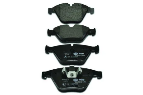 Колодки гальмівні дискові; передня вісь HELLA 8DB355013931