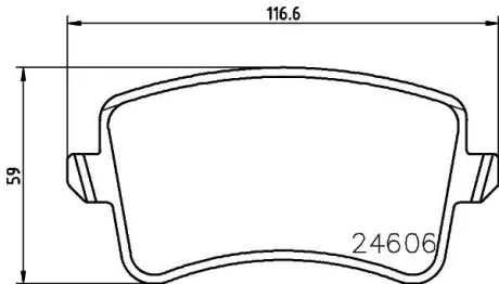Колодки гальмівні HELLA 8DB355025381