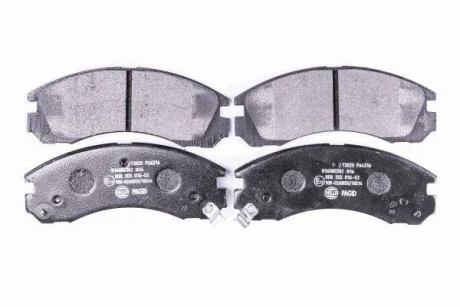 Колодки гальмівні дискові; передня вісь HELLA 8DB355016531