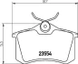 Колодки гальмівні дискові; задня вісь HELLA 8DB355017711 (фото 2)