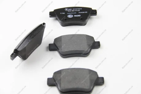 Колодки гальмівні дискові; задня вісь HELLA 8DB355014021