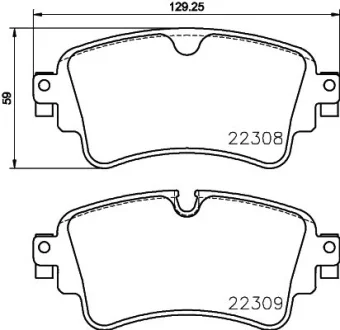 Колодки гальмівні HELLA 8DB355024791