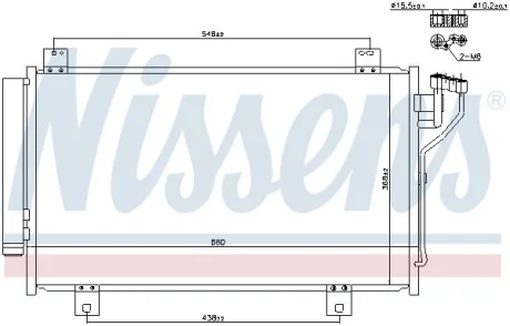 Радіатор кондиціонера NISSENS 940471