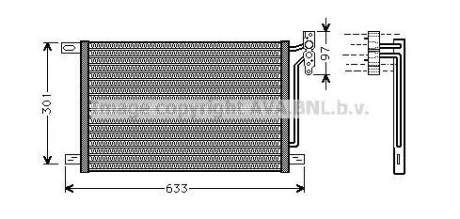 Радіатор кодиціонера CLEVER FIT AVA AVA COOLING BW5215