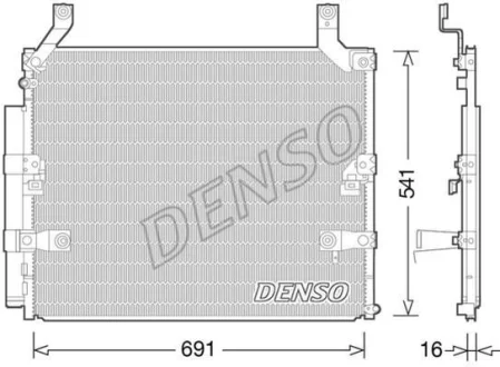 Радiатор кондицiонера DENSO DCN50032