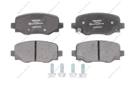 Комплект гальмівних колодок задн, ABARTH 500E ALFA ROMEO TONALE FIAT 500L, 500X JEEP COMPASS, RENEGADE 1.0-Electric 09.13- Delphi LP3194 (фото 1)