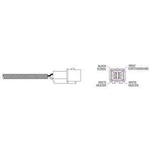 Фото 1 - лямбда-зонд (кількість дротів 4, 460мм) HYUNDAI COUPE II, GRANDEUR, HIGHWAY, SANTA FÉ I, SANTA FÉ II, SONATA IV, TIBURON, TRAJET, TRAJET/MINIVAN, TUCSON, XG 2.5/2.7 12.98-12.12 Delphi ES10883 Лямбда-зонд (кількість дротів 4, 460мм) HYUNDAI COUPE II, GRANDEUR, HIGHWAY, SANTA FÉ I, SANTA FÉ II, SONATA IV, TIBURON, TRAJET, TRAJET/MINIVAN, TUCSON, XG 2.5/2.7 12.98-12.12 Delphi ES10883 (фото 1)