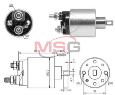 Реле втягуюче стартера ZM ZM 3710