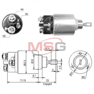 Реле втягуюче стартера ZM ZM 2371