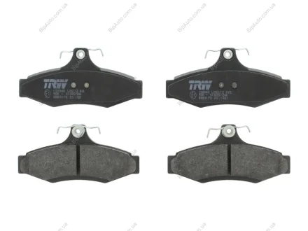 Комплект гальмівних колодок задн, CHEVROLET ASTRA, ZAFIRA DAEWOO LEGANZA, MUSSO, NUBIRA, TACUMA / REZZO MITSUBISHI MAGNA, VERADA SSANGYONG KORANDO, MUSSO 1.6-3.5 03.96- TRW GDB3172 (фото 1)