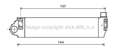 AVA RENAULT Інтеркулер Megane II, Scenic II 1.9dCi 05- AVA AVA COOLING RT4482