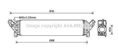 AVA MAZDA Інтеркулер Mazda 3, 6, CX-5 2.2d 12- AVA AVA COOLING MZA4277