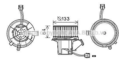 AVA DB Вентилятор салона W204/212 09- AVA AVA COOLING MS8640